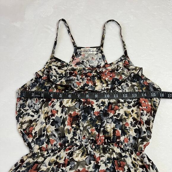 Love Culture Sleeveless Scoop Neck Floral Tank Top Size Medium Racerback Boho - Picture 8 of 9